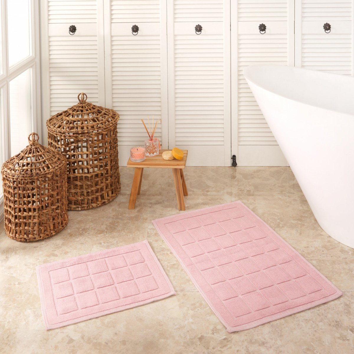 Karaca Home Kelly Quatre Powder Doormat Set