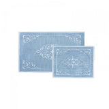 Karaca Home Milly Blue 2-Piece Doormat Set