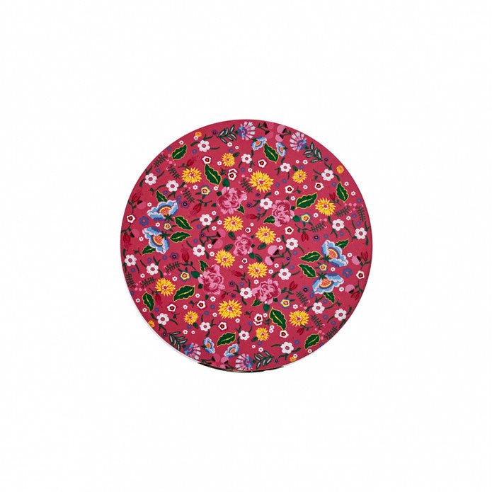 Karaca Pink Flower 6-Piece Coaster Set Karaca Tabel Covers, Coasters, Spice Grinders, Napkin
