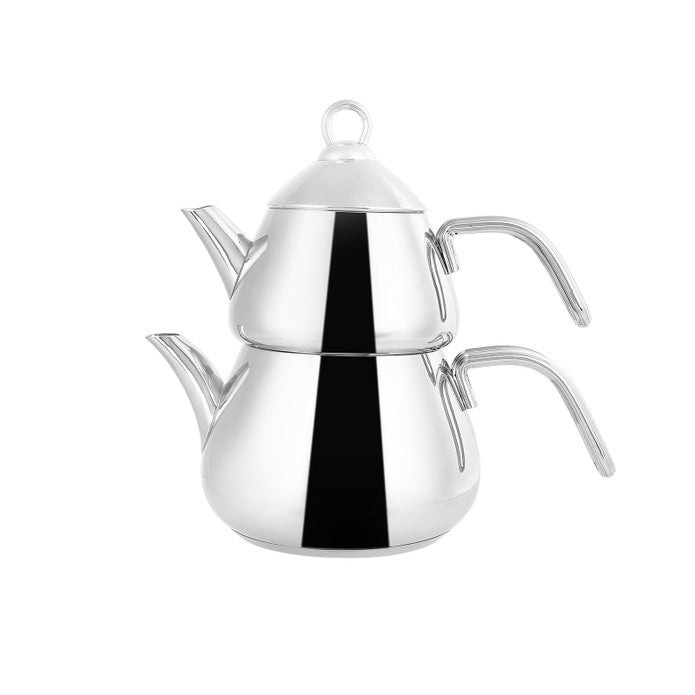 Karaca Porcelain Teapot Gift Set with Induction Base Midi Kettle