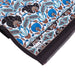 Karanfil Elegant Silk Scarf in Brown & Blue Bursa İpek Scarves