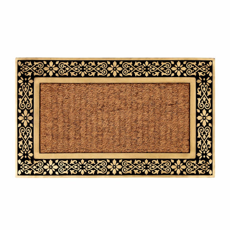 Kashmiri Rug with Rubber-Edged Coco Doormat