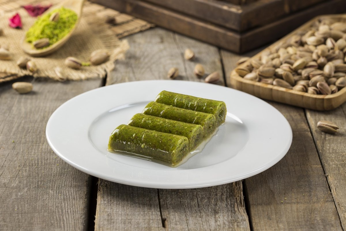 Koskeroglu | Antep Pistachio Sarma Baklava Rolls