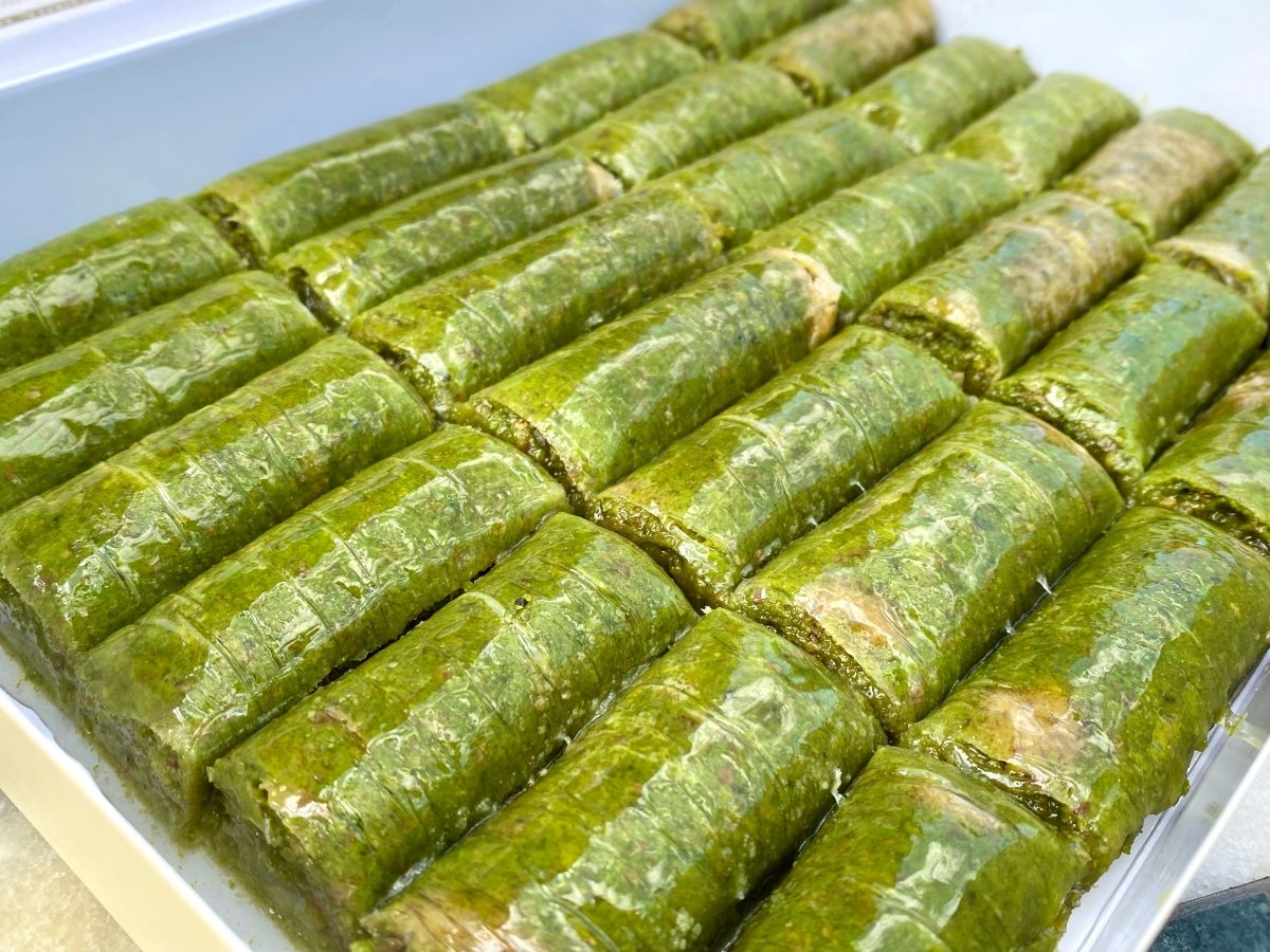 Koskeroglu | Antep Pistachio Sarma Baklava Rolls