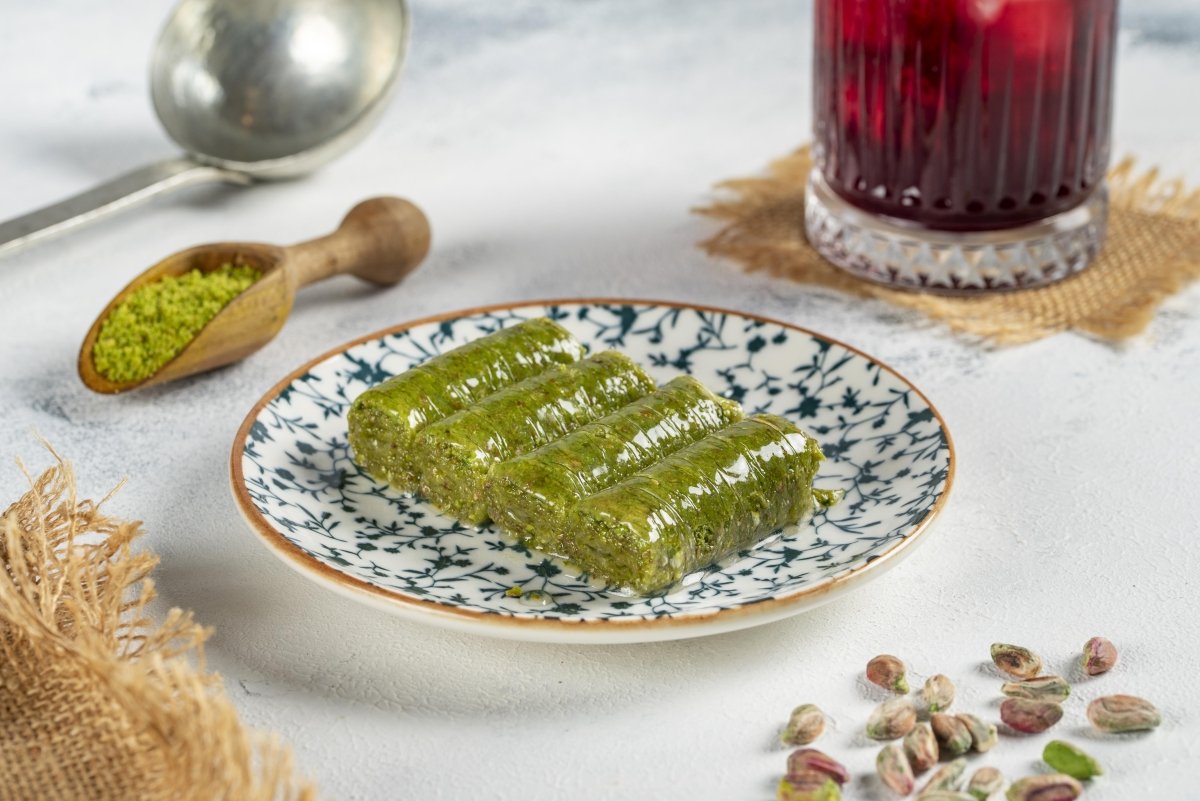 Koskeroglu | Antep Pistachio Sarma Baklava Rolls