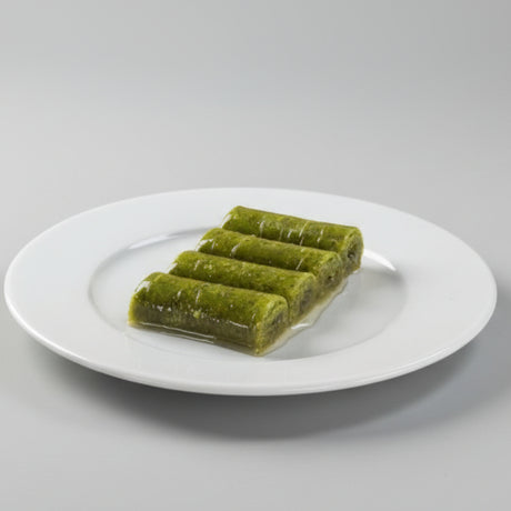 Koskeroglu | Antep Pistachio Sarma Baklava Rolls with Gift Metal Box - TryAladdin
