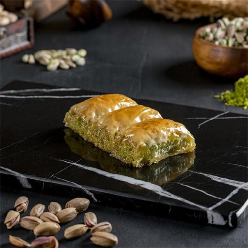 Koskeroglu | Antep Wrap Baklava with Pistachio in Gift Metal Box Koskeroglu Middle Eastern, Turkish Baklava, Antep Baklava