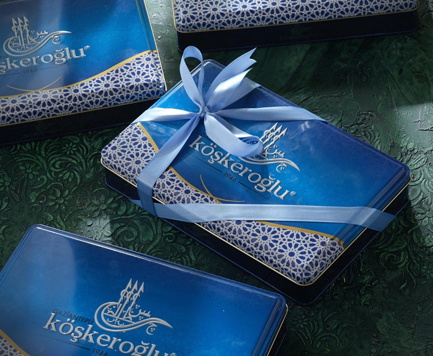 Koskeroglu | Premium Assorted Baklava with Gift Metal Box Koskeroglu Middle Eastern, Turkish Baklava, Antep Baklava