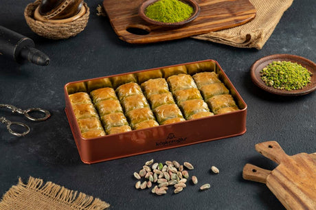 Koskeroglu | Special Prince Baklava with Pistachio in Gift Metal Box