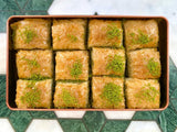 Koskeroglu | Square Baklava with Pistachio in Gift Metal Box