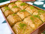 Koskeroglu | Square Baklava with Pistachio in Gift Metal Box