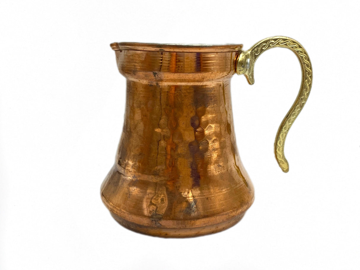 Lavina | Copper Cup with Golden Handle (7.5 cm)