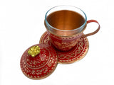 Lavina | Copper Cup with Lid Erzincan Design