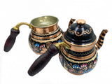 Lavina | Copper Double Turkish Teapot with Erzincan Design