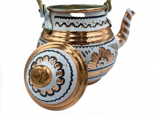 Lavina | Copper Turkish Teapot with Erzincan Design Lavina Tea Pot