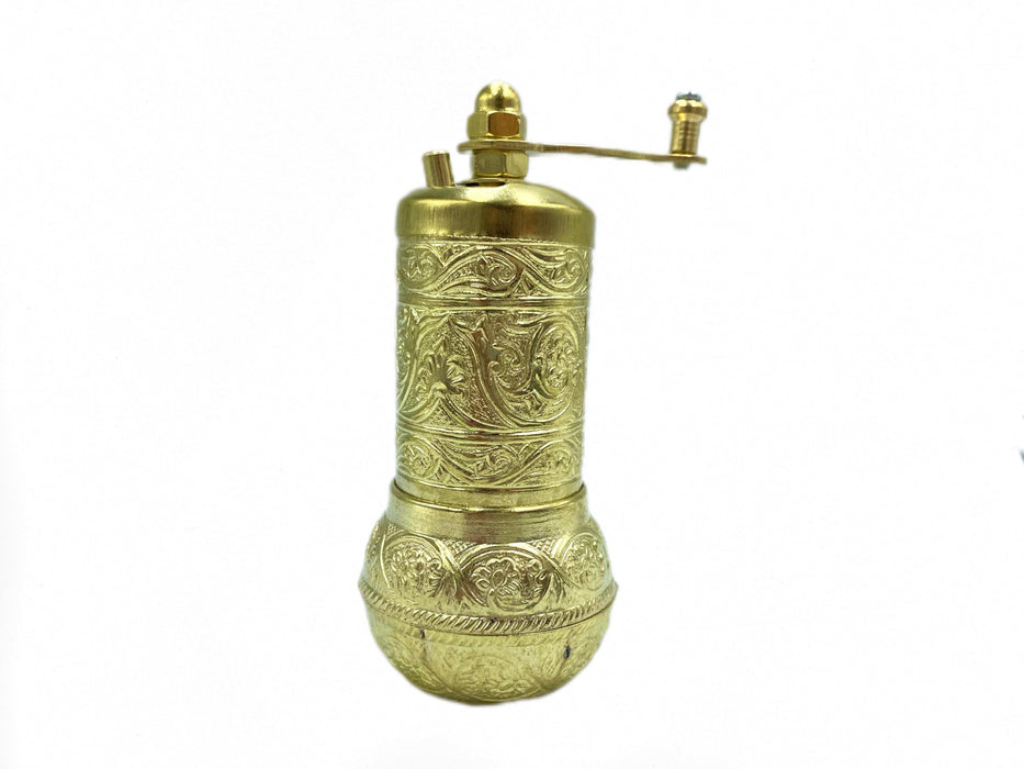 Lavina | Spice/Coffee Grinder Traditional Ottoman Style Copper Gold Color (10 cm)