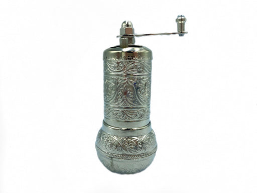 Lavina | Spice/Coffee Grinder Traditional Ottoman Style Copper Silver Color (10 cm) Lavina Spice Grinders