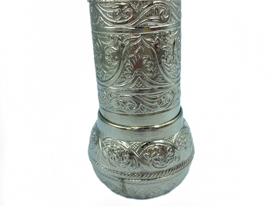 Lavina | Spice/Coffee Grinder Traditional Ottoman Style Copper Silver Color (10 cm) Lavina Spice Grinders