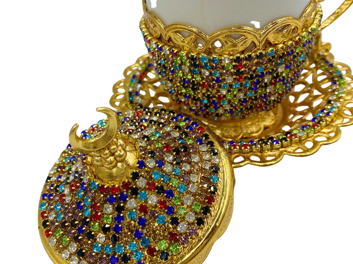 Lavina | Turkish Coffee Cup With Bead Design