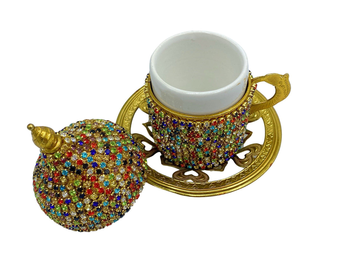 Lavina | Turkish Coffee Cup With Bead Design