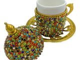 Lavina | Turkish Coffee Cup With Bead Design