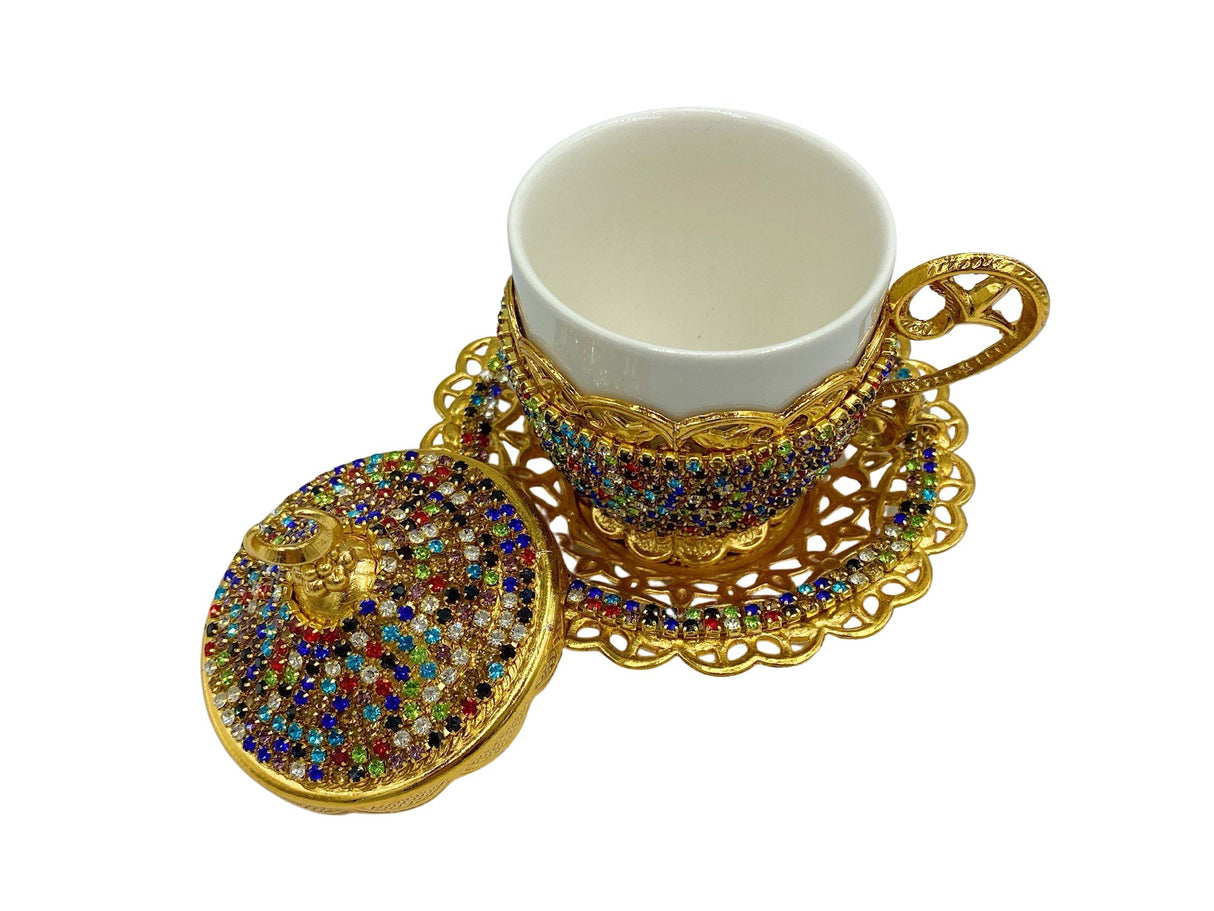 Lavina | Turkish Coffee Cup With Bead Design