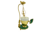 Lavina | Turkish Coffee Cup With Dangling Flower Design