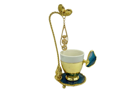 Lavina | Turkish Coffee Cup With Dangling Flower Design