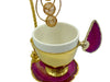 Lavina | Turkish Coffee Cup With Dangling Flower Design Lavina Coffee Cup