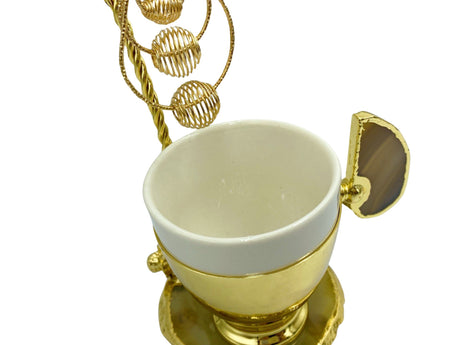 Lavina | Turkish Coffee Cup With Dangling Flower Design