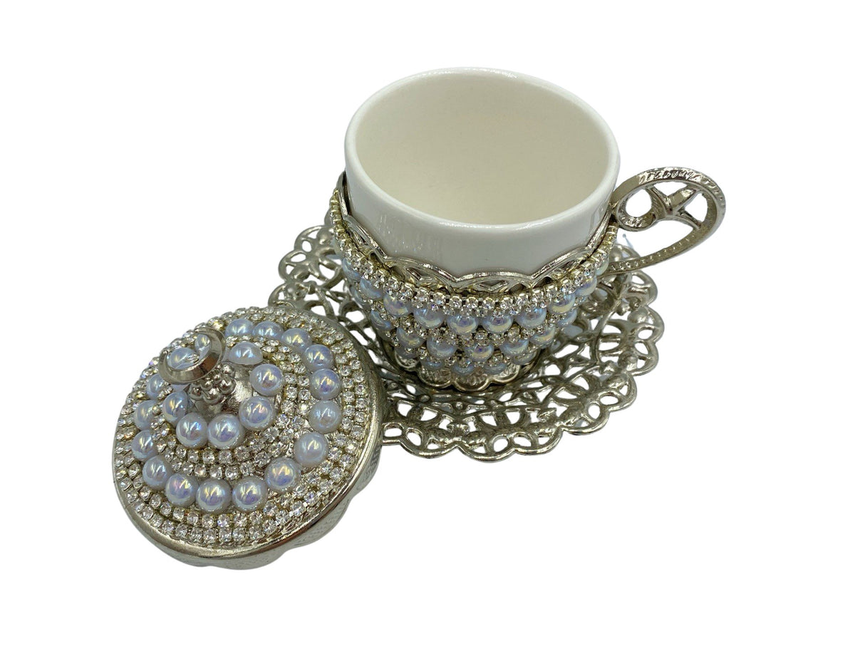 Lavina | Turkish Coffee Cup With Pearl Design