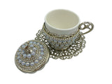 Lavina | Turkish Coffee Cup With Pearl Design