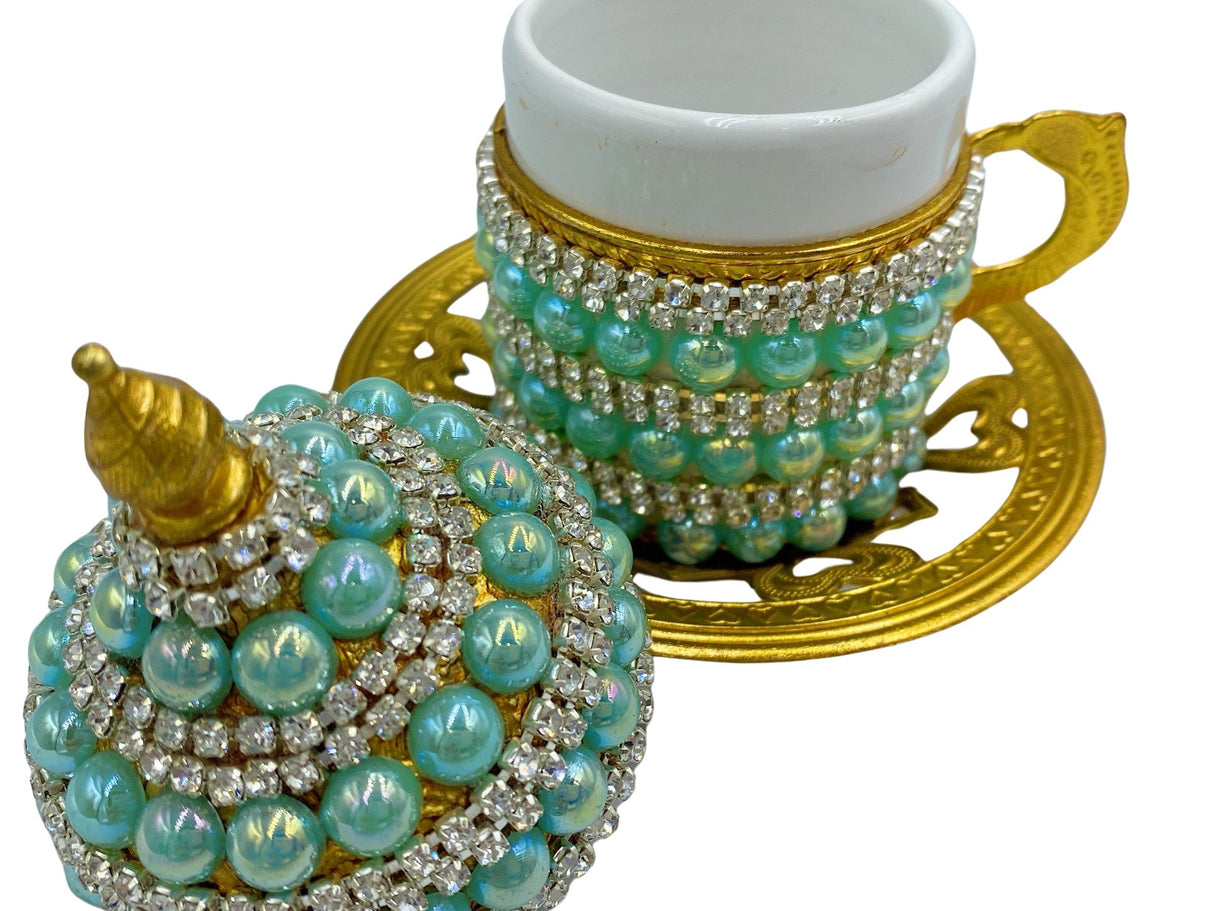 Lavina | Turkish Coffee Cup With Pearl Design