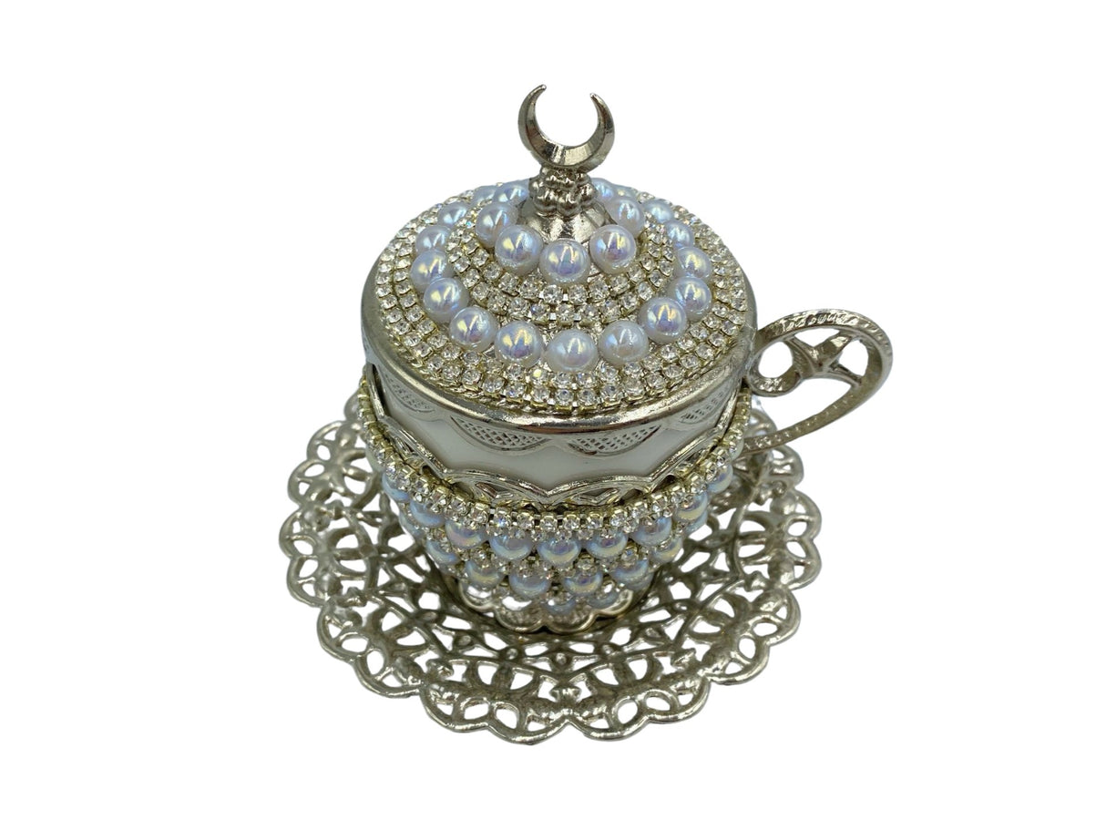 Lavina | Turkish Coffee Cup With Pearl Design