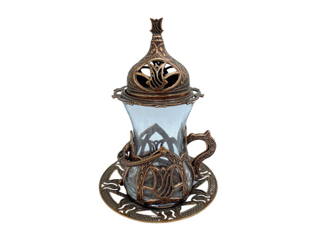 Lavina | Turkish Tea Cup with Lid