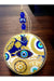 Mixperi | Blue Embroidered With Yellow Motif Wall Ornament