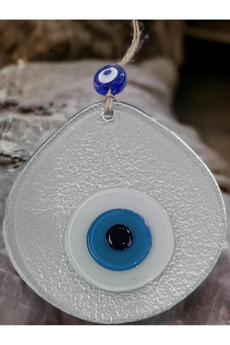 Blue Event Beaded Silver Gray Color Drop Pattern Handmade Wall Ornament - TryAladdin