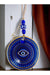 Mixperi | Blue Glass Nazar Bead Eye Motif Wall Ornament Mixperi Islamic, Pillow Case Set, Clock, Spiritual, Candle Set, Rug, Vase, Door Mats, Wall Ornaments
