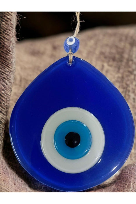 Mixperi | Blue Nazar Bead Blue Color Drop Pattern Handmade Wall Ornament Mixperi Islamic, Pillow Case Set, Clock, Spiritual, Candle Set, Rug, Vase, Door Mats, Wall Ornaments