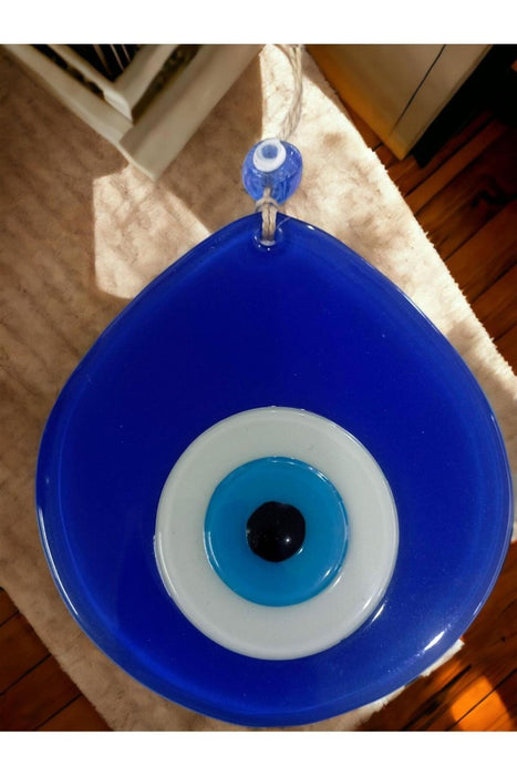 Mixperi | Blue Nazar Bead Blue Color Drop Pattern Handmade Wall Ornament Mixperi Islamic, Pillow Case Set, Clock, Spiritual, Candle Set, Rug, Vase, Door Mats, Wall Ornaments