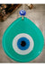 Mixperi | Blue Nazar Beaded Light Green Color Nazar Bead Drop Pattern Handmade Wall Ornament Mixperi Islamic, Pillow Case Set, Clock, Spiritual, Candle Set, Rug, Vase, Door Mats, Wall Ornaments