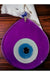 Mixperi | Blue Nazar Beaded Transparent Purple Color Drop Pattern Handmade Wall Ornament