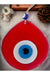 Mixperi | Blue Nazar Beaded Transparent Red Color Drop Pattern Handmade Wall Ornament Mixperi Islamic, Pillow Case Set, Clock, Spiritual, Candle Set, Rug, Vase, Door Mats, Wall Ornaments