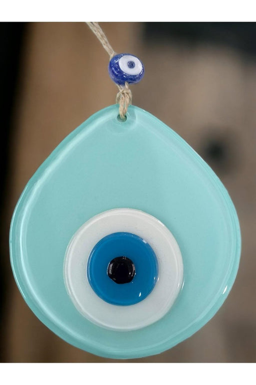 Mixperi | Blue Nazar Beaded Turquoise Color Drop Pattern Handmade Wall Ornament Mixperi Islamic, Pillow Case Set, Clock, Spiritual, Candle Set, Rug, Vase, Door Mats, Wall Ornaments