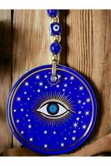 Mixperi | Blue Star Embroidered Eye Model Wall Ornament Nazar Bead