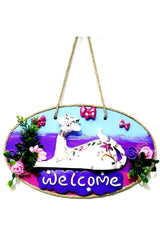 Mixperi | Cat Figured Welcome Printed Handmade Door Ornament