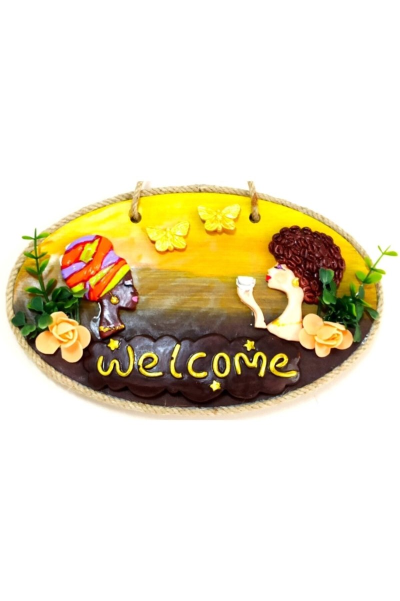 Mixperi | Delightful Women Handmade Welcome Printed Door Ornament