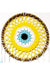 Mixperi | Dream Catcher with Nazar Bead Motif Handmade Yellow Wall Ornament Mixperi Islamic, Pillow Case Set, Clock, Spiritual, Candle Set, Rug, Vase, Door Mats, Wall Ornaments