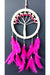 Mixperi | Fuchsia Bird Furry Life Tree Dream Catcher Wall Ornament