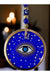 Mixperi | Gilded Blue Color Star Motif Eyed Glass Wall Ornament Mixperi Islamic, Pillow Case Set, Clock, Spiritual, Candle Set, Rug, Vase, Door Mats, Wall Ornaments